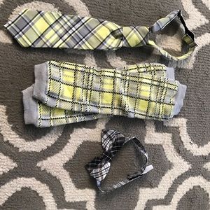 Lot Baby boy photo prop tie, leg warmers, bow tie